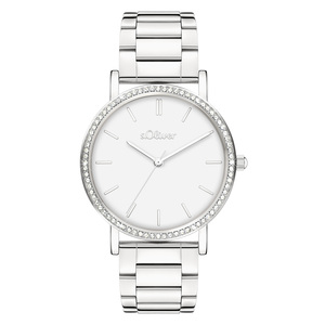 s.Oliver Damen Uhr Armbanduhr Edelstahl  SO-4572-MQ
