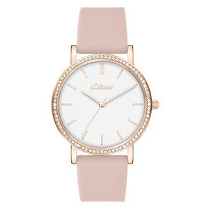 s.Oliver Damen Uhr Armbanduhr Silikon SO-4573-PQ