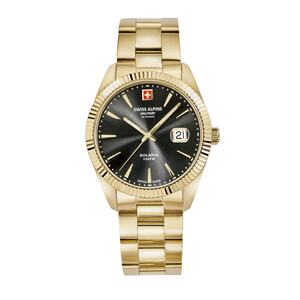Swiss Alpine Military Herren Uhr Analog Quarz 7016.1117SAM Edelstahl