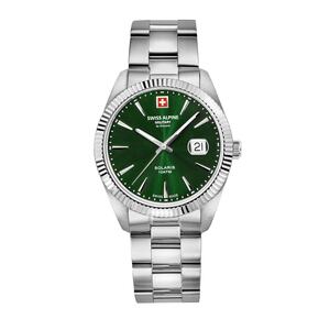 Swiss Alpine Military Herren Uhr Analog Quarz 7016.1134SAM Edelstahl