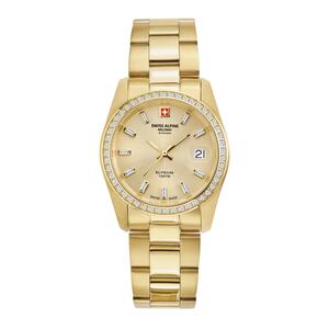 Swiss Alpine Military Damen Uhr Analog Quarz 7714.7111SAM Edelstahl
