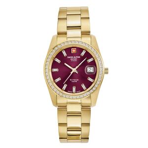 Swiss Alpine Military Damen Uhr Analog Quarz 7714.7116SAM Edelstahl