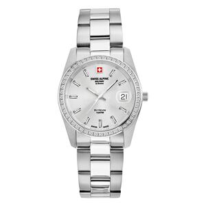 Swiss Alpine Military Damen Uhr Analog Quarz 7714.7132SAM Edelstahl