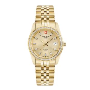 Swiss Alpine Military Damen Uhr Analog Quarz 7714.7211SAM Edelstahl