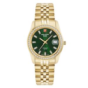 Swiss Alpine Military Damen Uhr Analog Quarz 7714.7214SAM Edelstahl