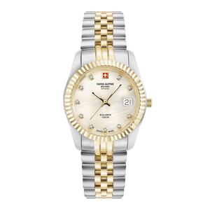 Swiss Alpine Military Damen Uhr Analog Quarz 7716.1243SAM Edelstahl