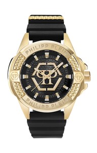 Philipp Plein Herren Uhr Analog Quarz HIGH-CONIC PWBHA0226 Silikon