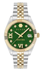 Philipp Plein Damen Uhr Analog Quarz DATE SUPERLATIVE PWYFA1626 Edelstahl