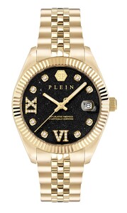 Philipp Plein Damen Uhr Analog Quarz DATE SUPERLATIVE PWYFA1726 Edelstahl
