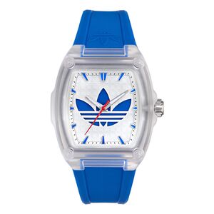 Adidas Unisex Uhr CITY TECH FIVE Kunststoff transparent AOFH26529