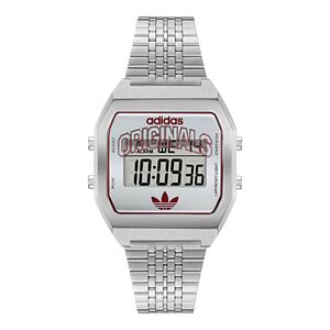 Adidas Unisex Uhr DIGITAL TWO Edelstahl silber AOST26522