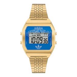 Adidas Unisex Uhr DIGITAL TWO Edelstahl gold AOST26523