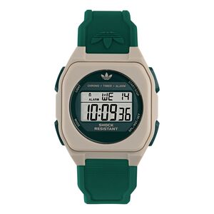 Adidas Unisex Uhr Digital CITY TECH FOUR Kunststoff beige AOST26535
