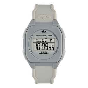 Adidas Unisex Uhr Digital CITY TECH FOUR Kunststoff grau AOST26536