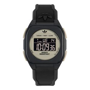 Adidas Unisex Uhr Digital CITY TECH FOUR Kunststoff schwarz AOST26537