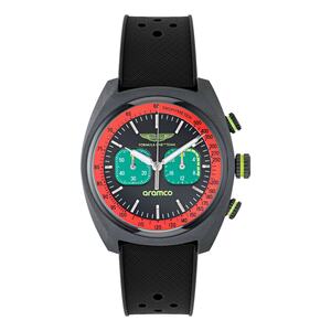 ASTON MARTIN Herren Uhr Armbanduhr Chrono AM FORMULA 1 MTFD2F601 Silikon