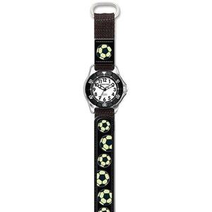 JACQUES FAREL Kinder-Armbanduhr Analog Quarz Jungen Nylonklettband KWD 5557