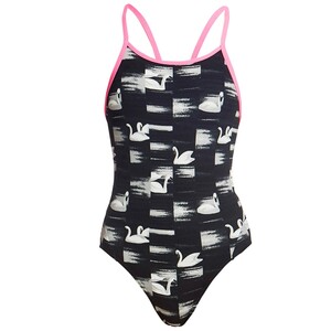 Funkita Badeanzug Mdchen Blank Swan mit verkleinertem Rckenausschnitt
