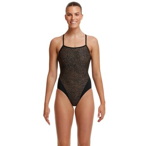Funkita Leather Skin Badeanzug Damen chlorbest�ndig und schnelltrocknend