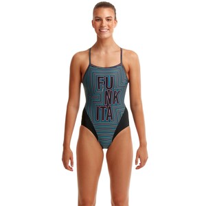 Funkita Badeanzug Damen Use Your Illusion aus Chlorresistenten Material