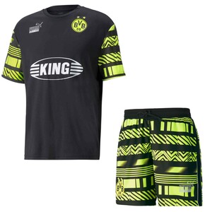 Puma BVB Borussia Dortmund Trikot + Shorts Outfit Herren