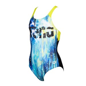 Badeanzug Mädchen aus chlorbeständigen MaxLife Material von arena UV-Schutz 