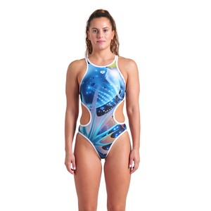 arena One Print Tech Back Badeanzug f�r Damen