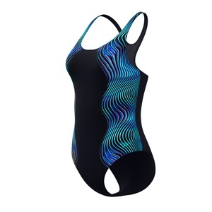 Speedo Badeanzug Medalist mit Digital Print f�r Damen