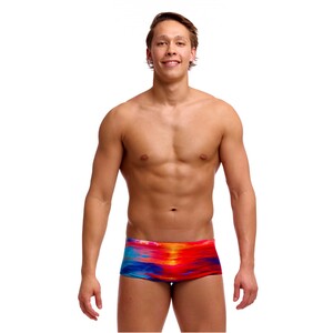 Funky Trunks Badehose Herren Sidewinder Trunk Sunset Delight