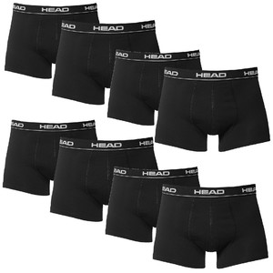 8 er Pack Head Boxershorts / Schwarz / Size XL / Herren Unterhose