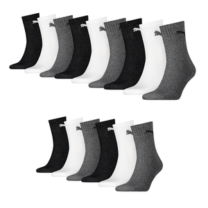 15 Paar Puma Socken Short Crew Sportsocken Tennis Socken Unisex 