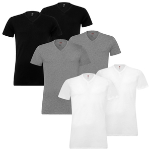 6 er Pack Levis 200SF V-Neck T-Shirt Men Herren Unterhemd V-Ausschnitt