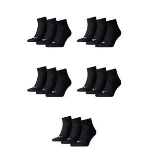 15 Paar Puma Unisex Quarter Socken Sneaker Gr. 35 - 49  f�r Damen Herren F��linge