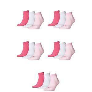15 Paar Puma Unisex Quarter Socken Sneaker Gr. 35 - 49  f�r Damen Herren F��linge