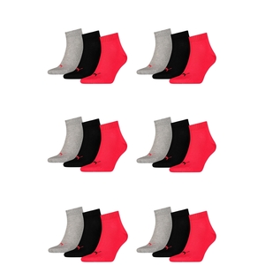 18 Paar Puma Unisex Quarter Socken Sneaker Gr. 35 - 49  fr Damen Herren Flinge