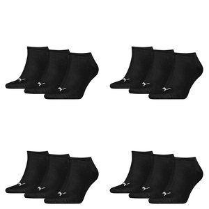 12 Paar Puma Sneaker Invisible Socken Gr. 35 - 49 Unisex f�r Damen Herren F��linge