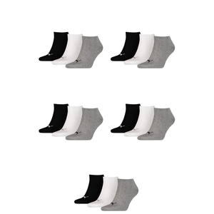 15 Paar Puma Sneaker Invisible Socken Gr. 35 - 49 Unisex f�r Damen Herren F��linge