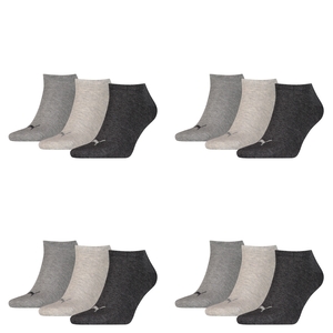 12 Paar Puma Sneaker Invisible Socken Gr. 35 - 49 Unisex f�r Damen Herren F��linge