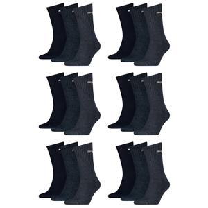 18 Paar Puma Sportsocken Tennis Socken Gr. 35 - 49 Unisex f�r sie und ihn