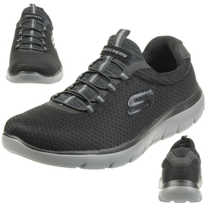 Skechers Sport Mens SUMMITS Sneakers Herren Schuhe Schwarz