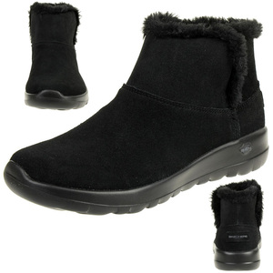 Skechers On the Go JOY BUNDLE UP Stiefel Damen Winterschuhe gef�ttert schwarz
