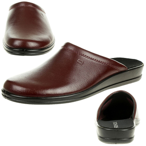 Rohde Lekeberg Herren Pantoffeln Hausschuhe Schuhe 1550 Weinrot