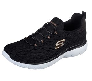 Skechers Sport Womens SUMMITS LEOPARD SPOT Sneakers Women Schwarz