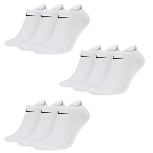 9 Paar Nike Sneaker Socken No Show F��linge schwarz / wei� / Mehrfarbig