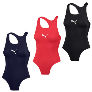 PUMA Swim Damen Racerback Badeanzug Schwimmanzug