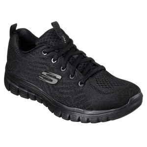Skechers Sport GRACEFUL GET CONNECTED WIDE FIT Sneakers Damen Schuhe Schwarz
