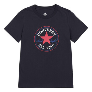 Converse Chuck Patch Classic Tee Damen T-Shirt 10022560 Schwarz 
