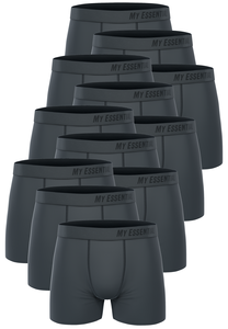 12 er Pack My Essential Clothing Basic Boxershorts Cotton Bio Herren Shorts Unterw�sche MYE1BCX3