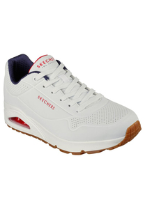 Skechers Mens Sport Casual UNO STAND ON AIR Sneakers Men 52458 white/navy/red
