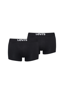 Levis Solid Basic Herren Boxershorts Unterwsche aus Bio-Baumwolle im 2er Pack